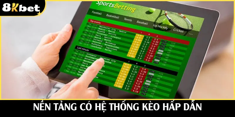 Nền tảng có hệ thống kèo đa dạng
