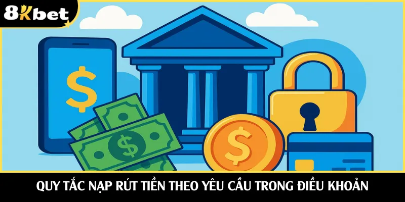 Quy tắc nạp rút tiền theo yêu cầu trong điều khoản
