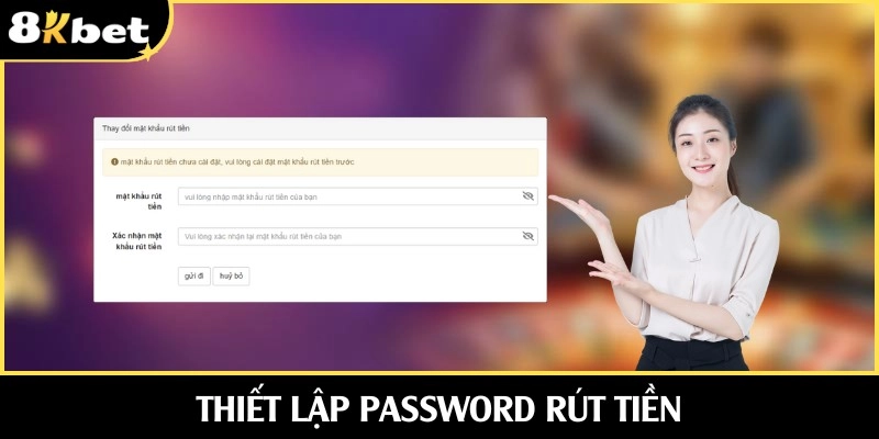 Thiết lập password rút thưởng đảm bảo an toàn cho ID